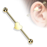 Heart 316L Surgical Steel Industrial Barbell
