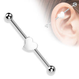 Heart 316L Surgical Steel Industrial Barbell
