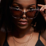 14K Solid Gold Triangle CZ Hinged Segment Hoop Ring Nose Septum Daith