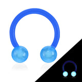 Glow In The Dark Flexible Horseshoe Circular Barbell Tragus Cartilage