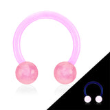 Glow In The Dark Flexible Horseshoe Circular Barbell Tragus Cartilage