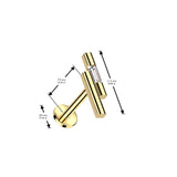Threadless Push In 2 Bar CZ Top Labret Tragus Snug Ear Cartilage Helix