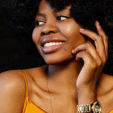 Titanium Threadless Push in Prong Set Opal Labret Cartilage