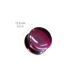 Pair Concave Saddle Glass Double Flare Ear Plugs