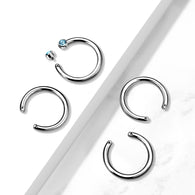 Implant Titanium Internally Threaded 2 Hole Horseshoe Pins for 16g Top