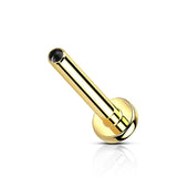 Titanium Internally Threaded 3mm Flat Back Labret Post