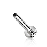 Titanium Internally Threaded 3mm Flat Back Labret Post