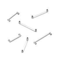 Titanium 2mm Rise Anchor Dermal Surface Bar Piercing Post
