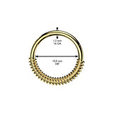 Spring Coil Hinged Segment Hoop Ring for Nose Ear Lobe Helix