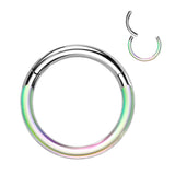 Titanium Hinged Segment Hoop Ring Photochromic For Nose Septum Cartilage