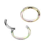 Titanium Hinged Segment Hoop Ring Photochromic For Nose Septum Cartilage