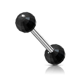Disco Acrylic Ball Nipple Barbell Tongue Rings