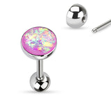 Opal Glitter Set 316L Surgical Steel Tongue Ring