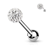 Value Pack 3 Pcs Surgical Steel Barbell Tongue Rings with Ferido Balls