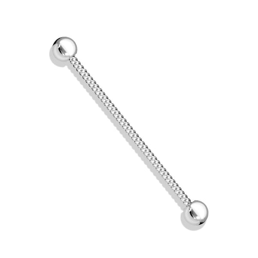 Twist Rope 316L Surgical Steel Industrial Barbells 14g