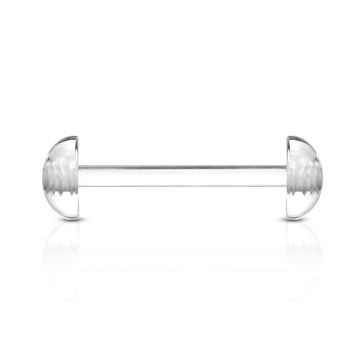All Acrylic Half Ball Flexible Tongue Barbell Tongue Retainers