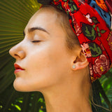 Pair of .925 Sterling Silver Double Tiered Flower CZ Post Earring Studs