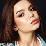 Prong Set CZ  Butterfly Top Eyebrow Ring Curved Barbells Rook Snug