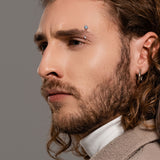 Turquoise Feathers Tribal Arrow Curve Barbells Eyebrow Ring Rook Snug Piercing