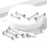 Push In Top Ball Threadless Labret Stud Monroe Tragus Cartilage