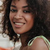 CZ Set Crown Threadless Top Labret Tragus Snug Ear Cartilage Helix Studs