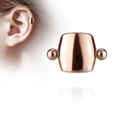 Plain Shield Ear Cartilage Helix Cuff Barbells