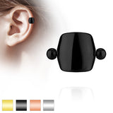 Plain Shield Ear Cartilage Helix Cuff Barbells