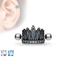 Tribal Chief's Headdress Surgical Steel Cartilage Barbell Helix Cuff