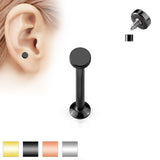 Round Top Internal Threaded Labret Monroe Daith Tragus Helix Stud