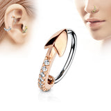 CZ Arrow Ear Cartilage Daith Tragus Helix Earrings Hoop Nose Rings