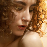 CZ Bezel Set Bendable Ear Cartilage Daith Tragus Helix Earrings Hoop Nose Rings