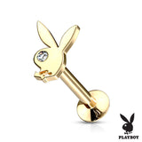 Official License Playboy Buny CZ Eye Top Labret Monroe Ear Cartilage Studs
