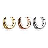 1 Pc Plain All Surgical Steel Saddle Spreader Ear Plugs