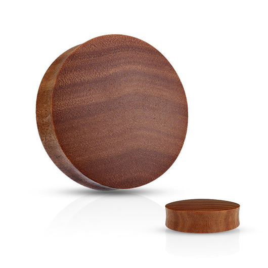 Pair Convex Saddle Fit Saba Wood Organic Ear Plugs