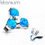 Titanium Opal Trinity Triangle Top for Lip Eyebrow Dermal