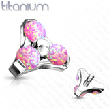 Titanium Opal Trinity Triangle Top for Lip Eyebrow Dermal