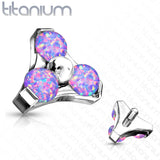 Titanium Opal Trinity Triangle Top for Lip Eyebrow Dermal