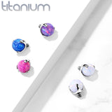 Titanium Claw Opal Top Parts For Lip Eyebrow Dermal