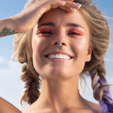 Titanium Hinged Segment Hoop Ring Opal Tribal For Nose Septum Cartilage