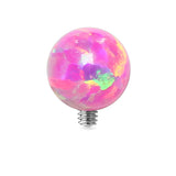 Opal Ball 316L Surgical Steel Dermal Anchor Top