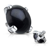 Semi Precious Stone Prong Set Dermal Anchor Top