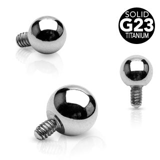 Ball Top Titanium Internally Threaded Dermal Anchor Top