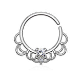 CZ Filigree Nose Septum Ear Cartilage Daith Helix Tragus Rings