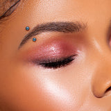 Internal Threaded Implant Grade Titanium Ball Curved Barbell Eyebrow Rings