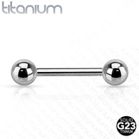 Implant Grade Titanium Externally Threaded Barbells