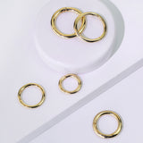 14K Solid Gold Hinged Segment Ring For Cartilage Daith Nose