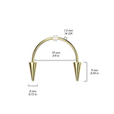 Cool! Surgical Steel Smiley Vampire Fangs Horseshoe Piercing