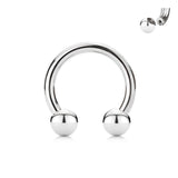 1 Pc Basic Internally Threaded Horseshoe Circular Barbells