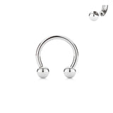 1 Pc Basic Internally Threaded Horseshoe Circular Barbells