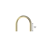 Titanium Threadless Push In U Hoop With Spike Top For Lip, Nostril, Cartilage Eyebrow 16G